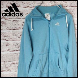 アディダス(adidas)のadidas　フルジップアップトレーナー　ポケット付き　レディース　キッズ(トレーナー/スウェット)