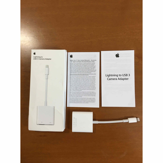 アップル(Apple)のApple Japan(同) Lightning-USB 3カメラアダプタ(その他)