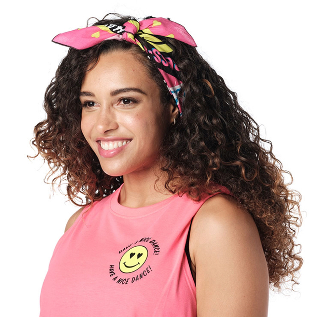 Zumba(ズンバ)のZumba Pop Bandanas 2 PK ズンバ　スマイル　バンダナ レディースのファッション小物(バンダナ/スカーフ)の商品写真