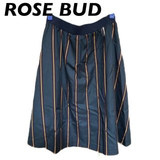 ローズバッド(ROSE BUD)の【ROSE BUD】ローズバッド　ストライプ　スカート(ひざ丈スカート)