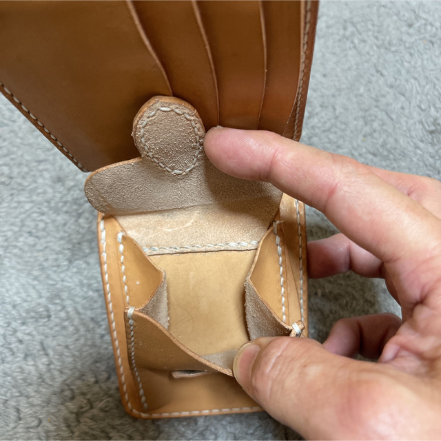 ブランド 新品 大輔レザー特大+0.5 ロングウォレット/革物工房大輔