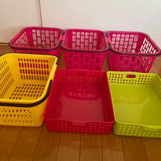 かご バスケット 収納 6個まとめ売り(バスケット/かご)