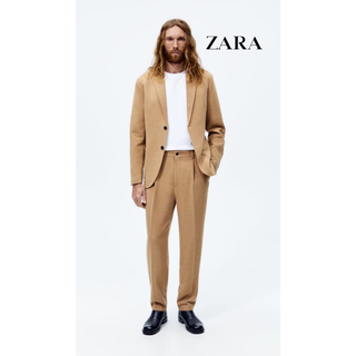 ザラ(ZARA)の新品 ZARA ウールブレンドスーツセットアップ(セットアップ)