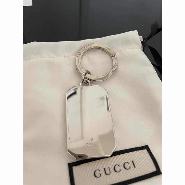 グッチ　GUCCI キーリング　メタルフレームキーリング