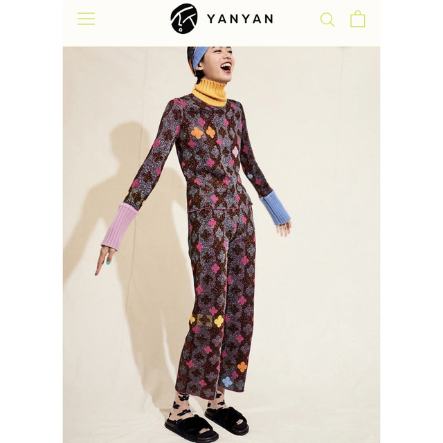 YANYAN MAY SPARKLE PANT IN LUREXJACQUARD