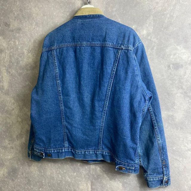 Wrangler(ラングラー)のラングラー 90s デニムジャケット 襟コーデュロイ 裏地ブランケット メンズのジャケット/アウター(Gジャン/デニムジャケット)の商品写真