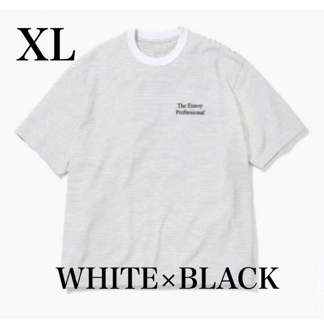 ennoy S/S border T white/black XL 新品