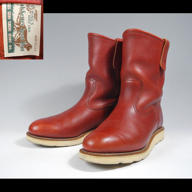 新到着 REDWING - ヴィンテージ四角犬タグ8866ペコスブーツ866 9866犬刻印の通販 by GREEN's shop|レッドウィングならラクマ 靴