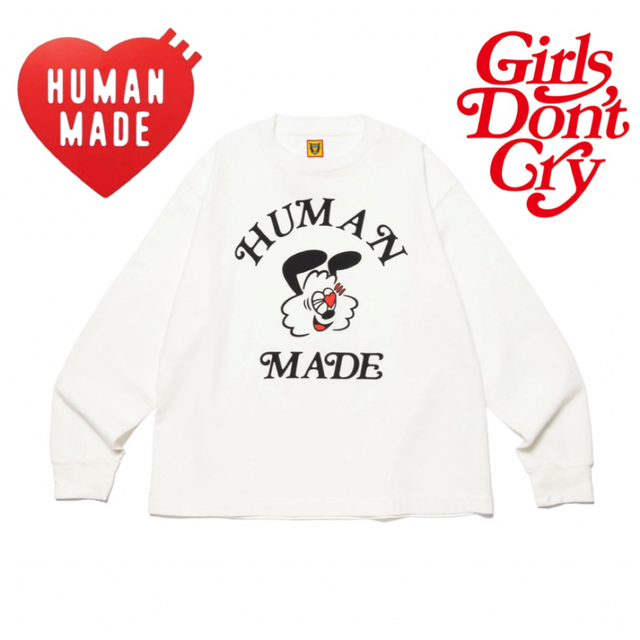 whitematerialGDC VALENTINE'S DAY L/S T human made