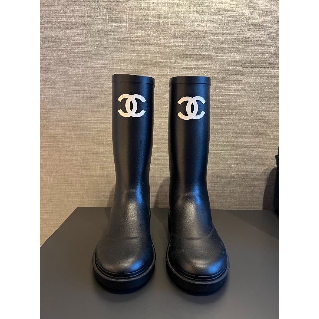 レディース【専用】新品 シャネル CHANEL レインブーツ ブーツ 36