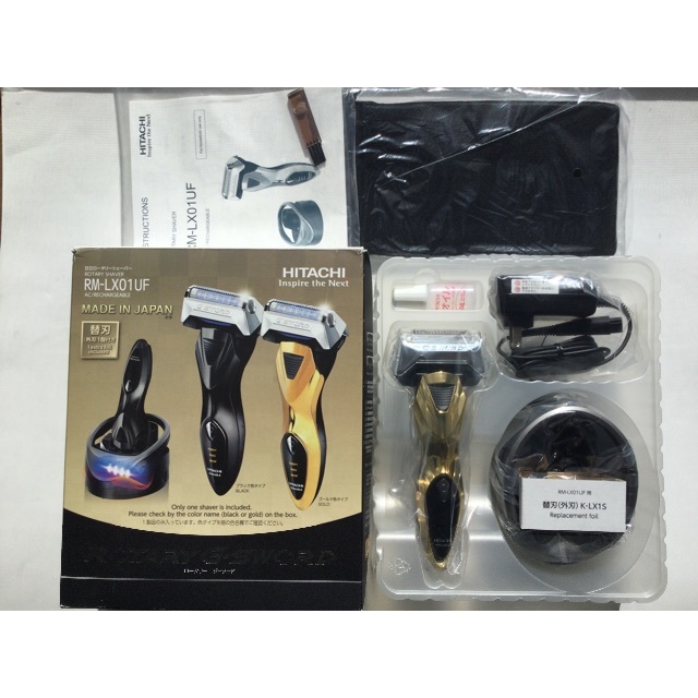 ✳️新品 未使用 日立ロータリーシェーバーRM−LX01UF 替刃付きゴールド