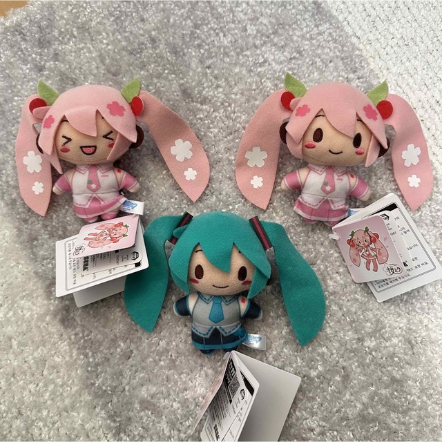 SEGA(セガ)の初音ミク モアプラスマスコット 桜ミク 2023 全種セット‪‪❤︎‬ エンタメ/ホビーのフィギュア(アニメ/ゲーム)の商品写真