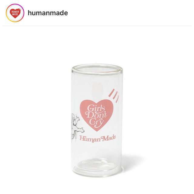 HUMAN MADE GDC VALENTINE'S DAY GLASS