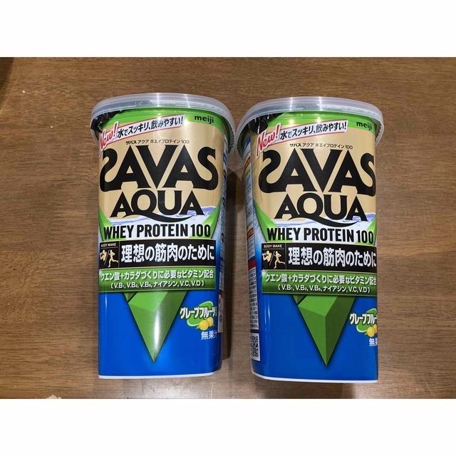 SAVAS(ザバス)のザバス　アクアホエイプロテイン100 グレープフルーツ風味 食品/飲料/酒の健康食品(プロテイン)の商品写真