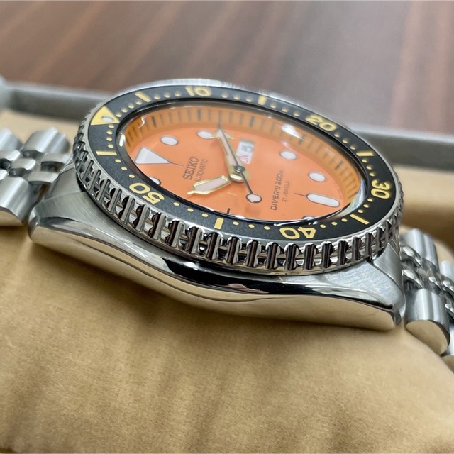 美品 SEIKO セイコー オレンジボーイ 自動巻き腕時計SKX011 7S26-