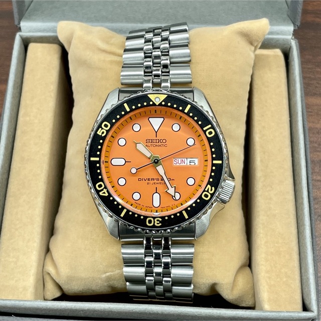 美品 SEIKO セイコー オレンジボーイ 自動巻き腕時計SKX011 7S26-