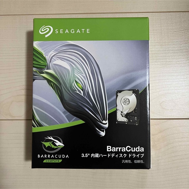 新品未使用 Seagate BarraCuda 3.5" 8TB 内蔵HDD スマホ/家電/カメラのPC/タブレット(PC周辺機器)の商品写真