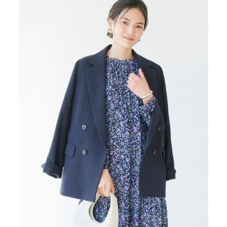 ユナイテッドアローズグリーンレーベルリラクシング(UNITED ARROWS green label relaxing)の【新品未使用タグ付き】グリーンレーベル TRツイードボックスダブルジャケット(テーラードジャケット)