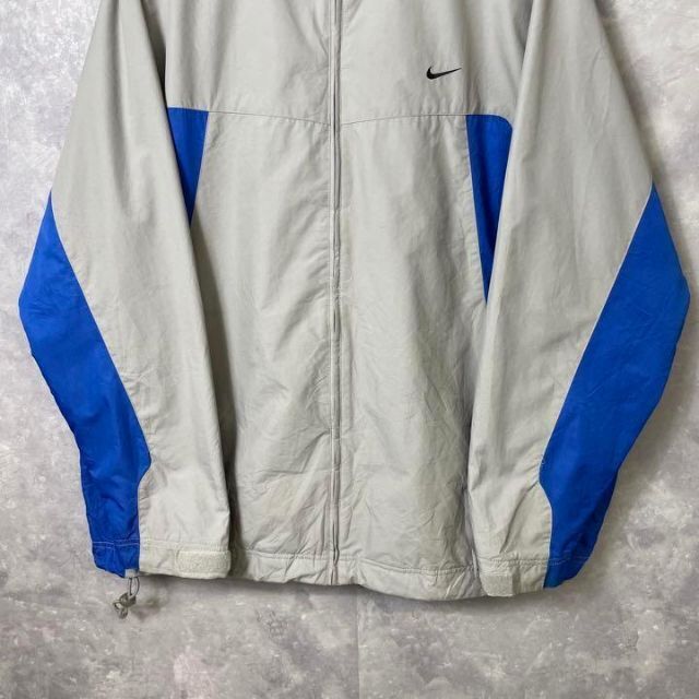 NIKE - ナイキ 90s ナイロンジャケット トラックジャケット グレー 青