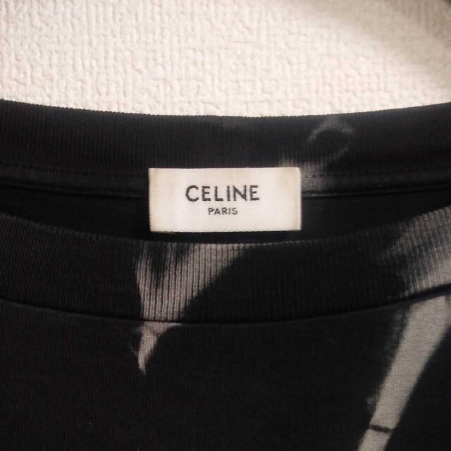 celine(セリーヌ)の川村壱馬着 CELINE ルーズタイダイ柄 ロゴ Tシャツ XL メンズのトップス(Tシャツ/カットソー(半袖/袖なし))の商品写真