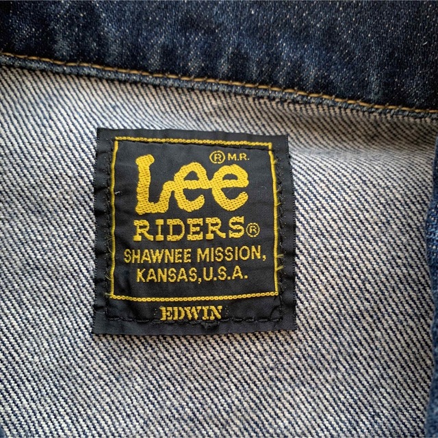 Lee(リー)の【美品】Lee RIDERS ブルー デニムジャケット メンズのジャケット/アウター(Gジャン/デニムジャケット)の商品写真