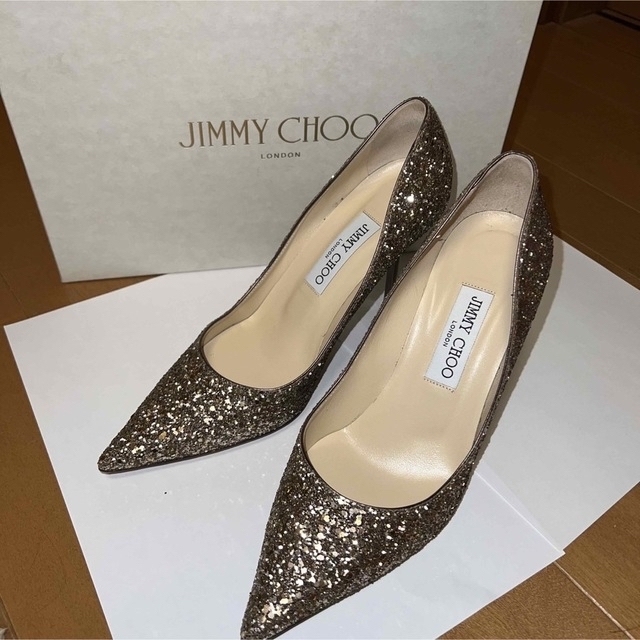 ジミーチュウ パンプス Jimmy Choo グリッター ハイヒール パンプス