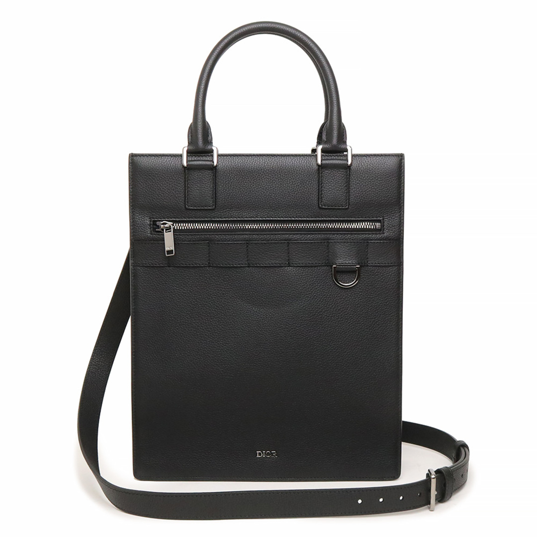 Dior(ディオール)のディオール サファリ トート ハンドバッグ 2WAY ショルダーバッグ 斜め掛け カーフスキン レザー ブラック 黒 1ESSH187UMJ_H03E DIOR（未使用　展示品） レディースのバッグ(ハンドバッグ)の商品写真