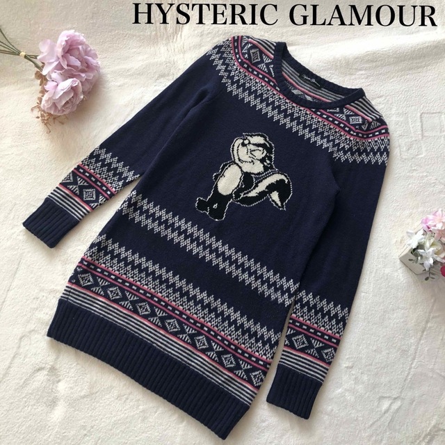 美品　hysteric glamour ヒスベア　ニットワンピース