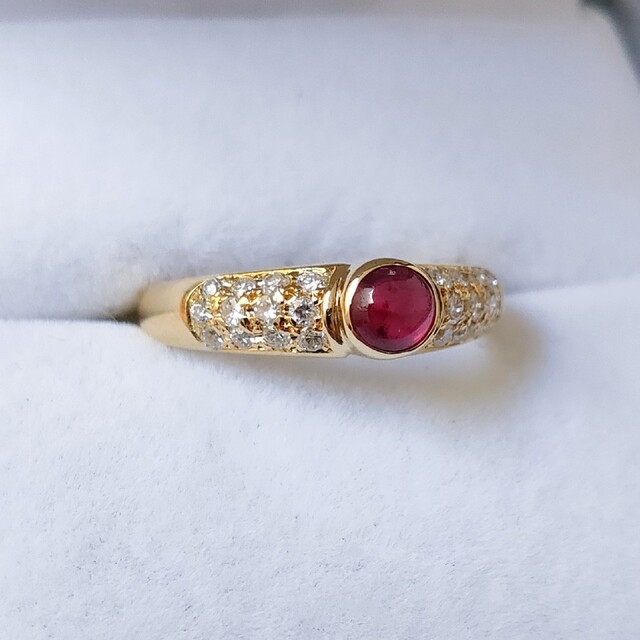 ダイヤモンド×ルビー リング K18YG 0.50ct 0.26ct 2.8g | www.ecotours