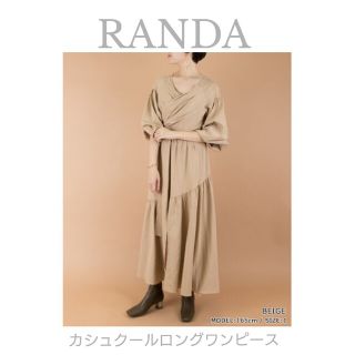 ランダ(RANDA)の④新品未使用 RANDA カシュクールロングワンピース サイズ0(ロングワンピース/マキシワンピース)