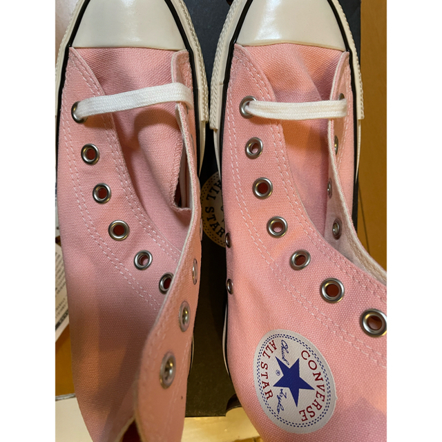 　専用　converseコンバース<23.5㎝>ハイカット　ピンク レディースの靴/シューズ(スニーカー)の商品写真