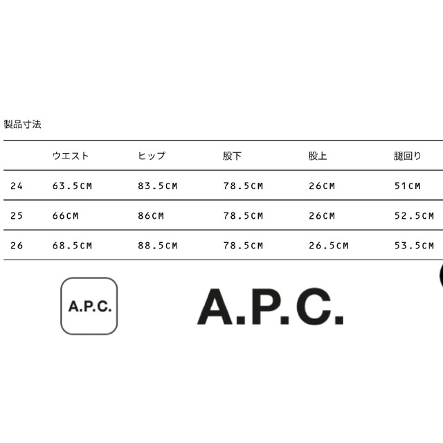 【A.P.C】デニム