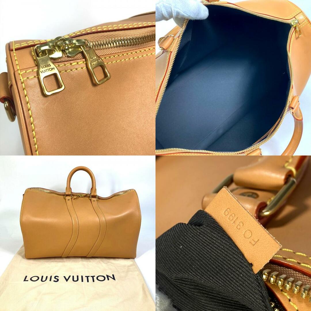 ルイヴィトン LOUIS VUITTON キーポル バンドリエール 50 M55609 カバン 旅行バッグ ボストンバッグ ヌメ革 ベージュ 美品