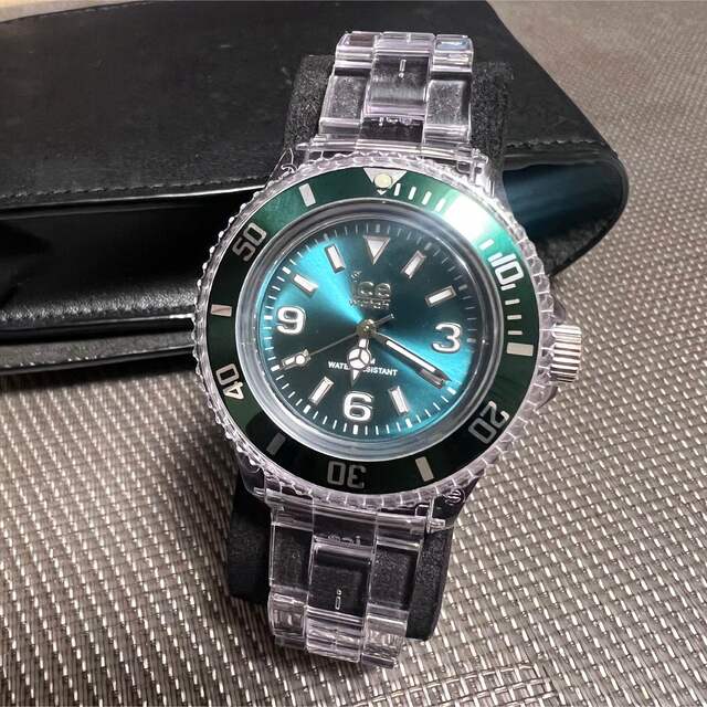 ice watch スケルトングリーン