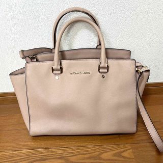 マイケルコース(Michael Kors)のマイケルコース 2wayショルダーバッグ ハンドバッグ くすみピンク(ハンドバッグ)