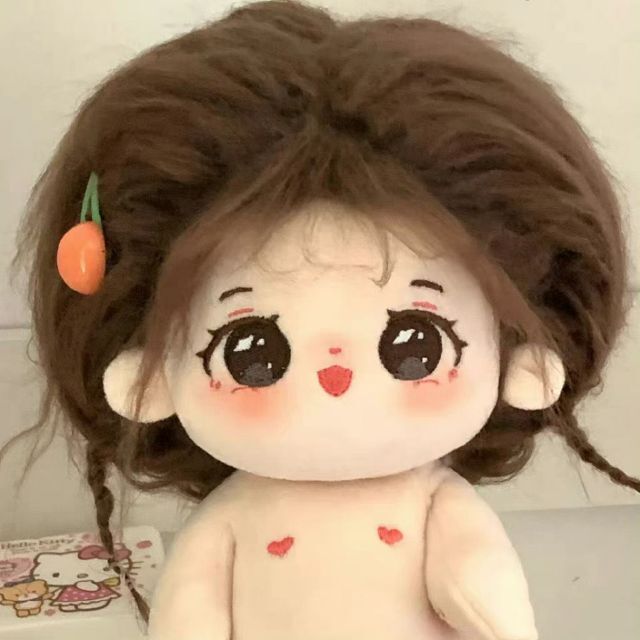 女の子 棗安 20CM ぬいぐるみ 無属性 茶髪 茶色の目 着せ替え人形 コット 8