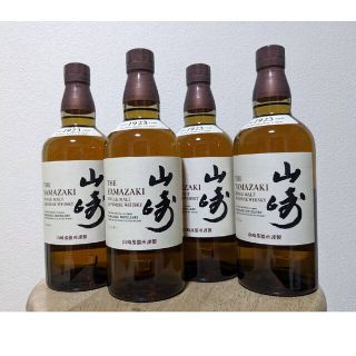 サントリー山崎シングルモルトウイスキー×4本700ml(ウイスキー)