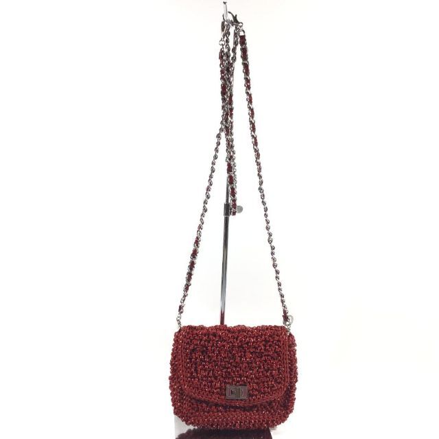 【極美品】アンテプリマ 2way レッド ミニショルダー ワイヤーバッグ