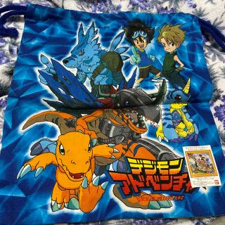 新品デジモンアドベンチャー　巾着袋(キャラクターグッズ)