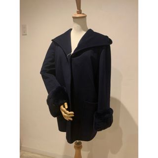 ロロピアーナ(LORO PIANA)のLoro Piana made in Italy ブラック　ファー　コート(毛皮/ファーコート)