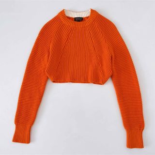 トップショップ(TOPSHOP)の未使用 TOPSHOP トップショップ クロップド丈 変形 ショートニット(ニット/セーター)