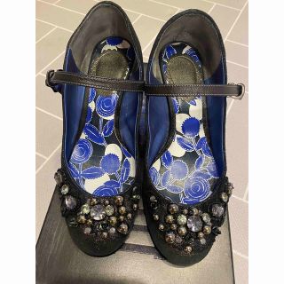 アナスイ(ANNA SUI)のANNASUI アナスイ　ビジュー　パンプス　22.5センチ(ハイヒール/パンプス)