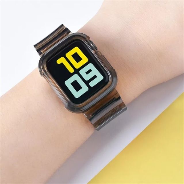 Apple Watch アップルウォッチ ブラック クリアバンド38mmの通販 by