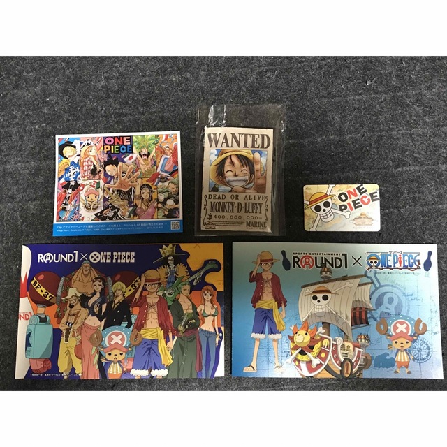 ONE PIECE - ワンピース 特典 おまけ カード ルフィ 手配書 フィギュア ...