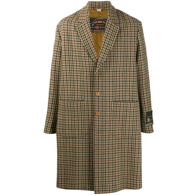GUCCI - GUCCI 19aw 千鳥格子 チェスターコート の通販 by 雁's GUCCI - GUCCI 19aw 千鳥格子 チェスターコート の通販 by 雁's