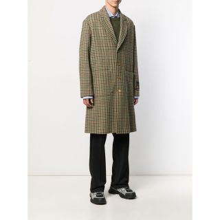 グッチ(Gucci)のGUCCI 19aw 千鳥格子 チェスターコート (チェスターコート)