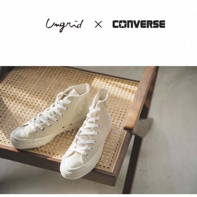 Ungrid(アングリッド)のCONVERSE×Ungridコラボスニーカー コンバース アングリッド 別注品 レディースの靴/シューズ(スニーカー)の商品写真