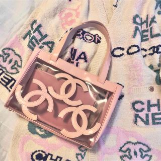 シャネル(CHANEL)のVintage CHANEL トリプルココ PVC トートバッグ(トートバッグ)