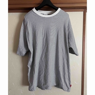 ヘルスニット(Healthknit)のHealthknit ナローボーダー クルーネック Tシャツ 長袖半袖２枚セット(Tシャツ/カットソー(半袖/袖なし))