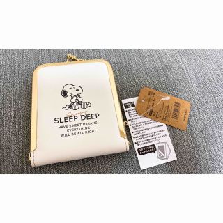 スヌーピー(SNOOPY)のスヌーピー　 がま口　ミラー カード入れ付き(財布)